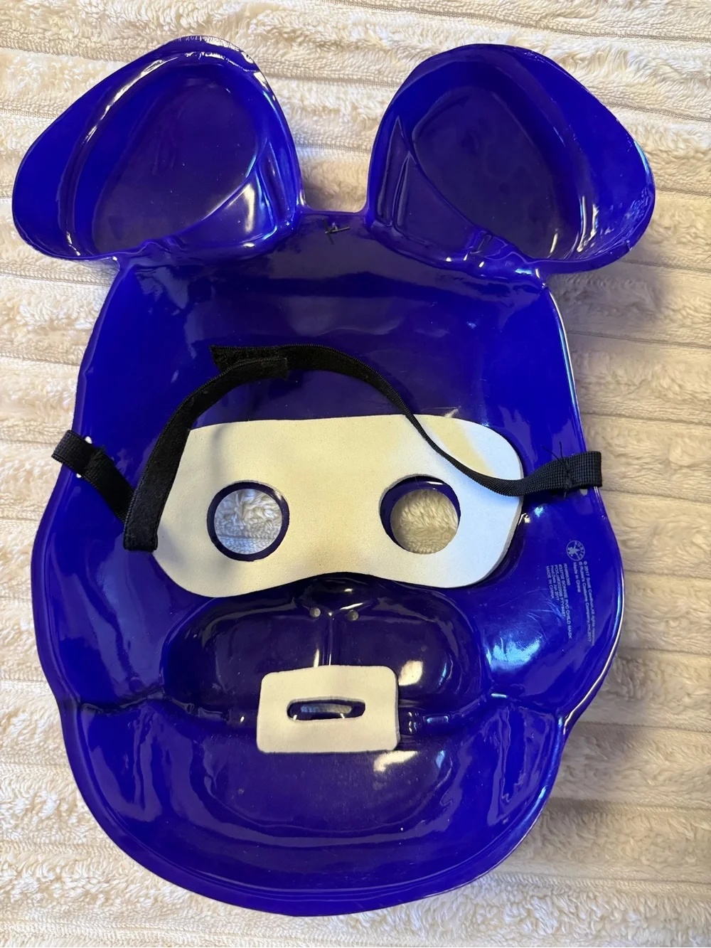 Kids' Blue Character Mask Plush Toy - Purple/Blue Fun Face